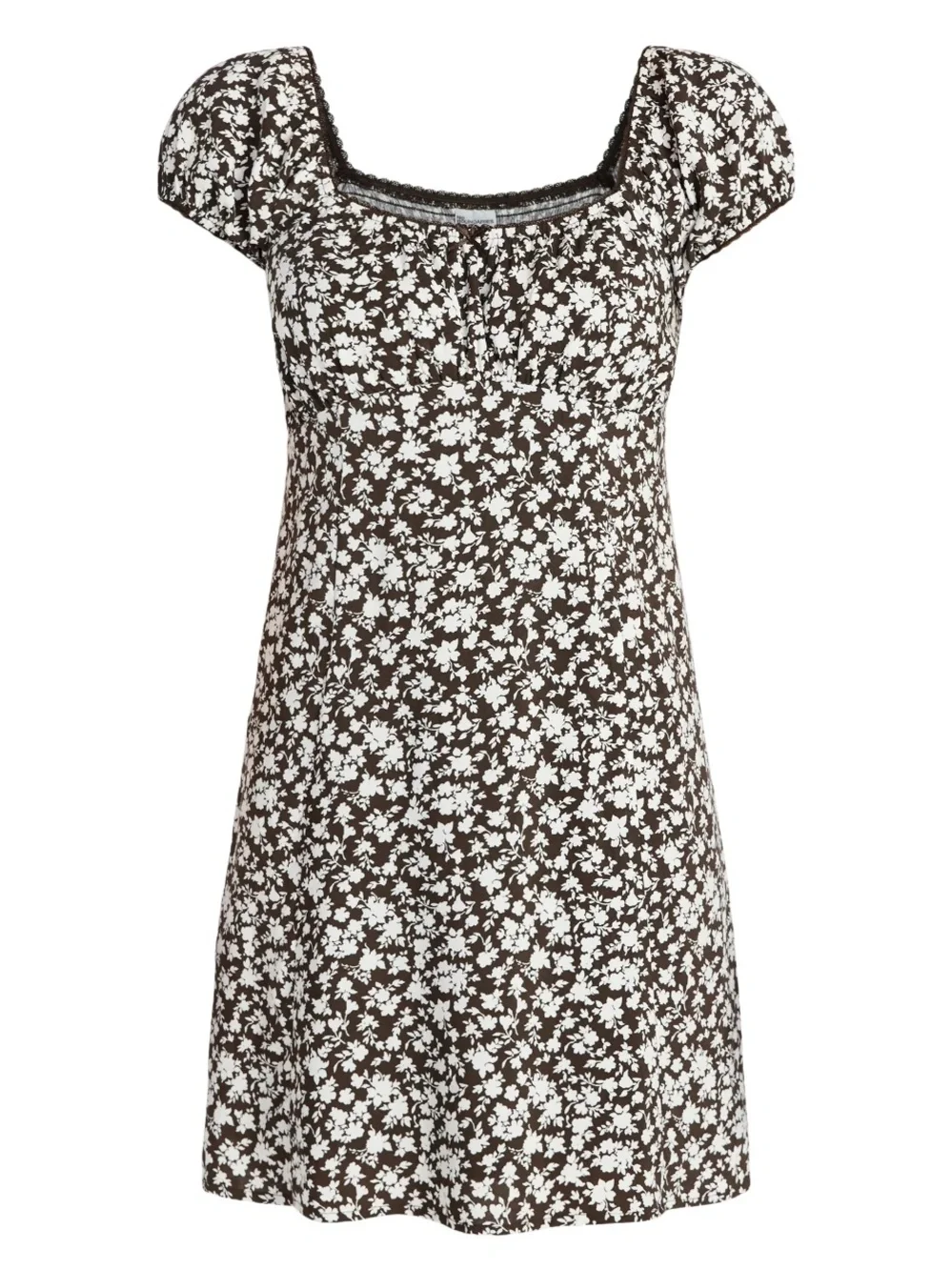No Boundaries Fit and Flare Dress with Puff Sleeves - Size Large